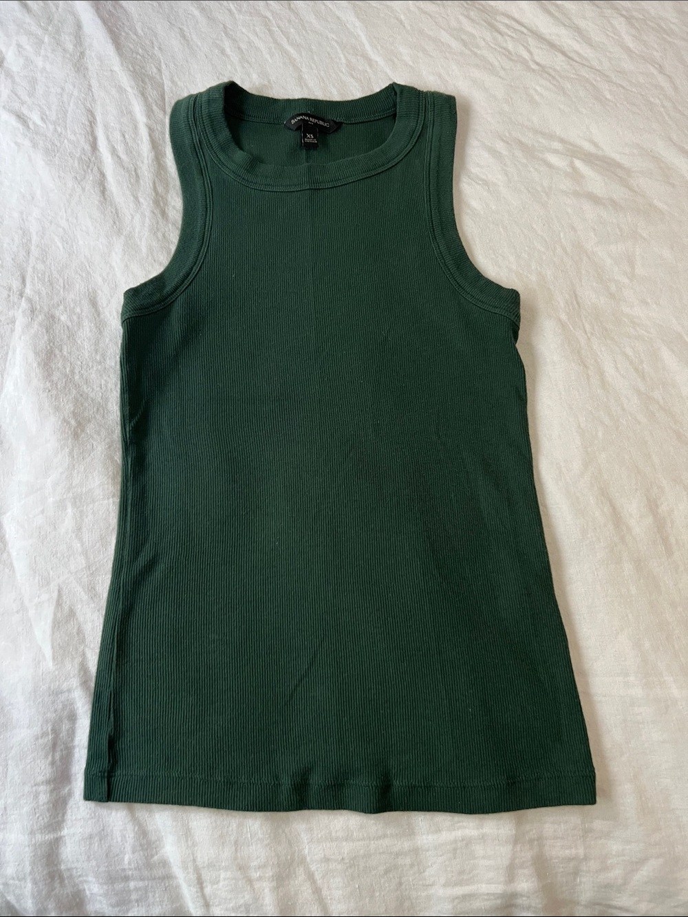 Banana Republic Forest Green Ribbed Tank